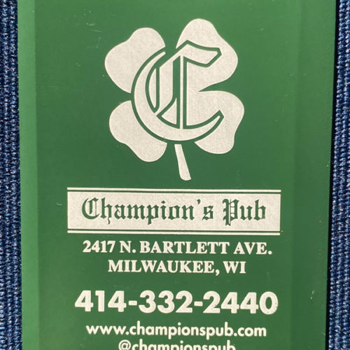 Champions Pub Ice Scrapper
